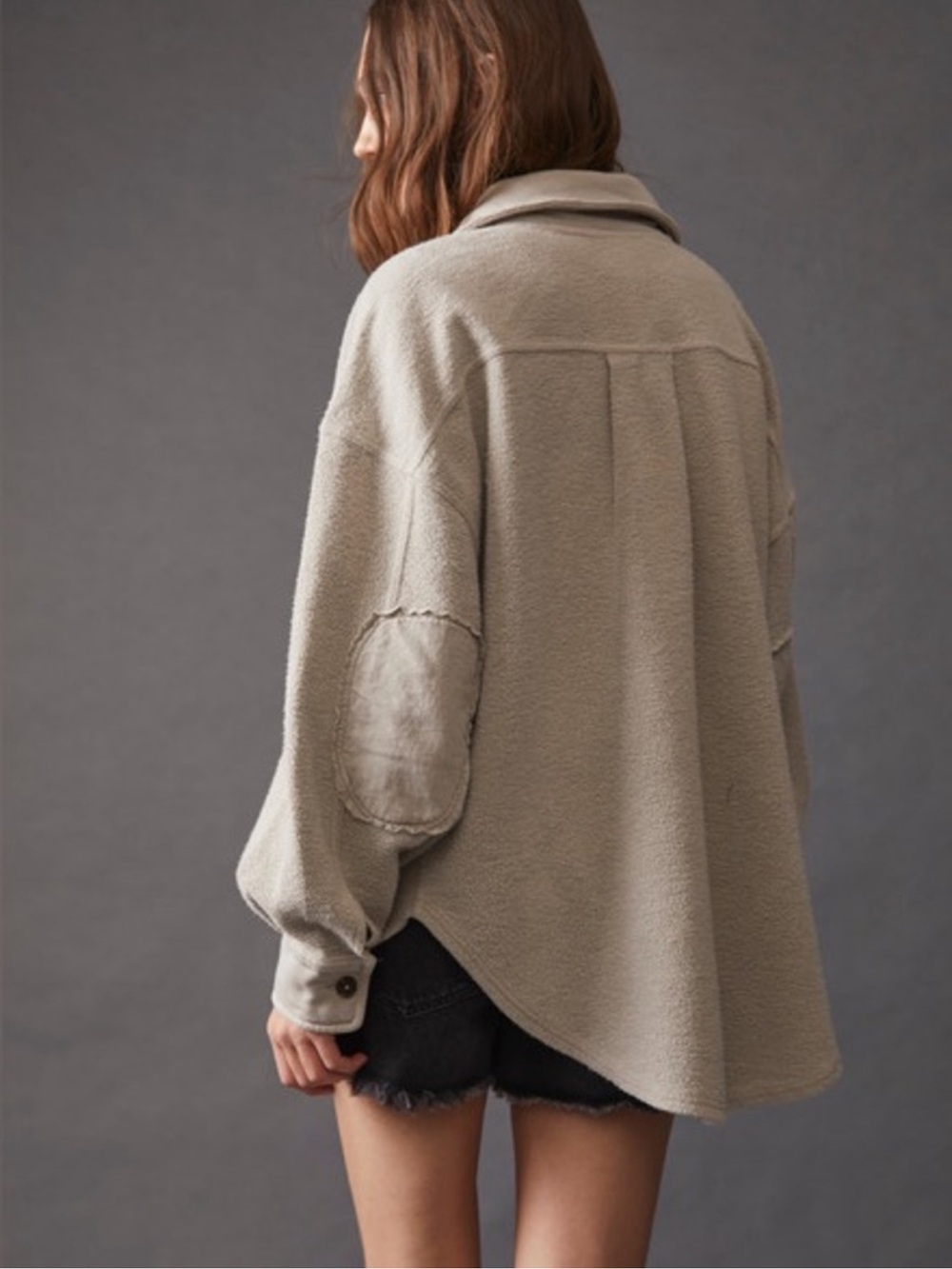 Free People Ruby Jacket/Shacket In Stone - S - Picture 2 of 9